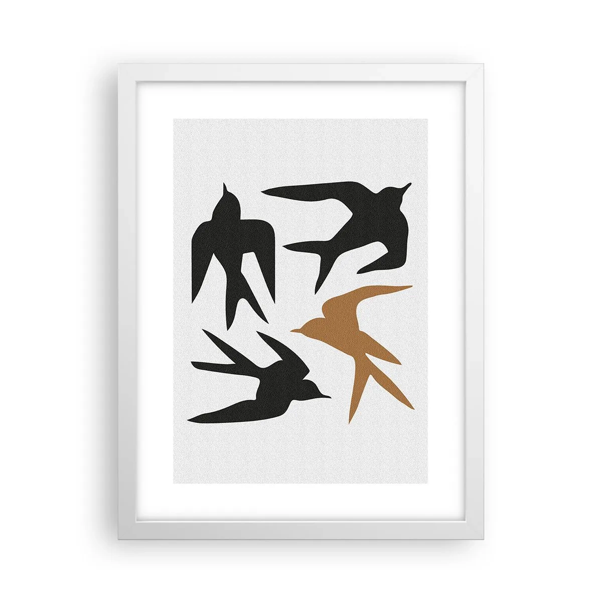 Pôster em moldura branca - Engula a diversão - 30x40 cm