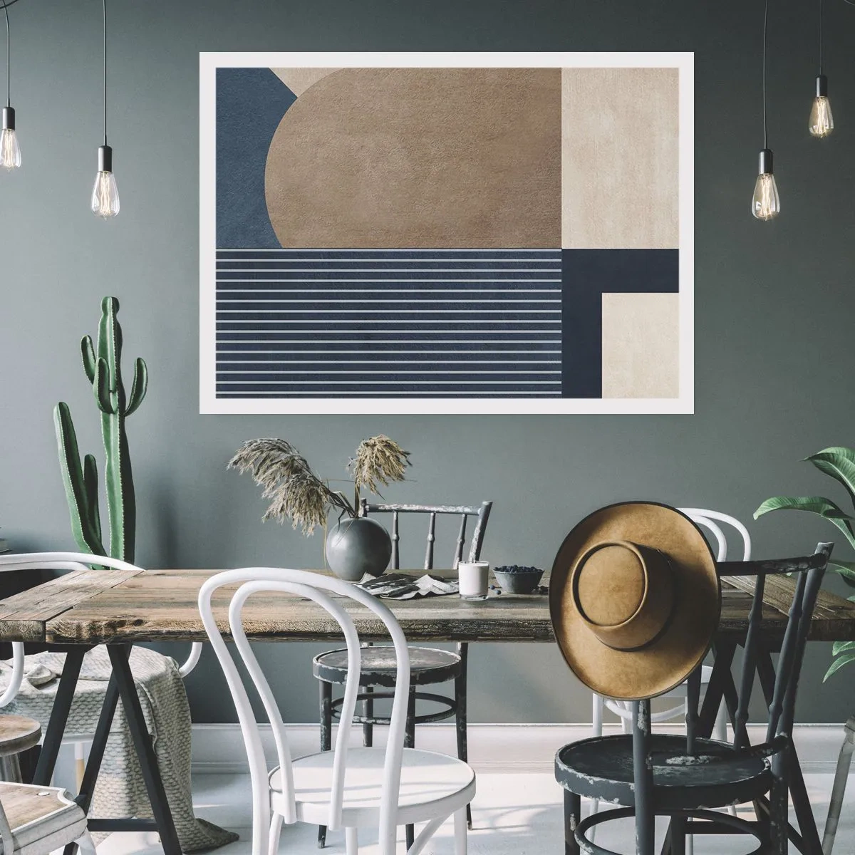 Pôster - Uma composição de simplicidade e redondeza - 91x61 cm