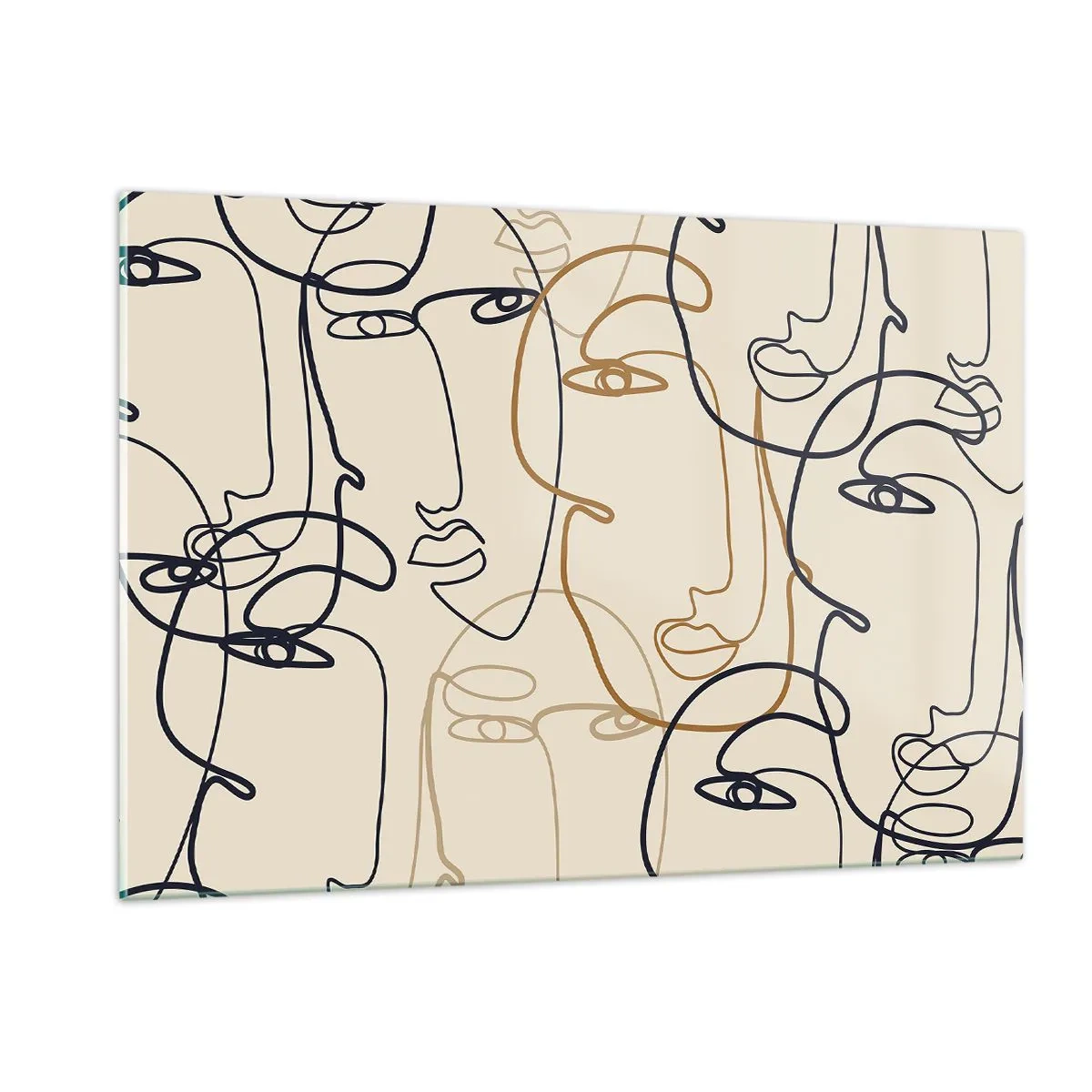 Quadro em vidro - Retrato multiplicado - 120x80 cm