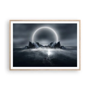 Pôster com moldura de carvalho claro - O fim da história - 100x70 cm