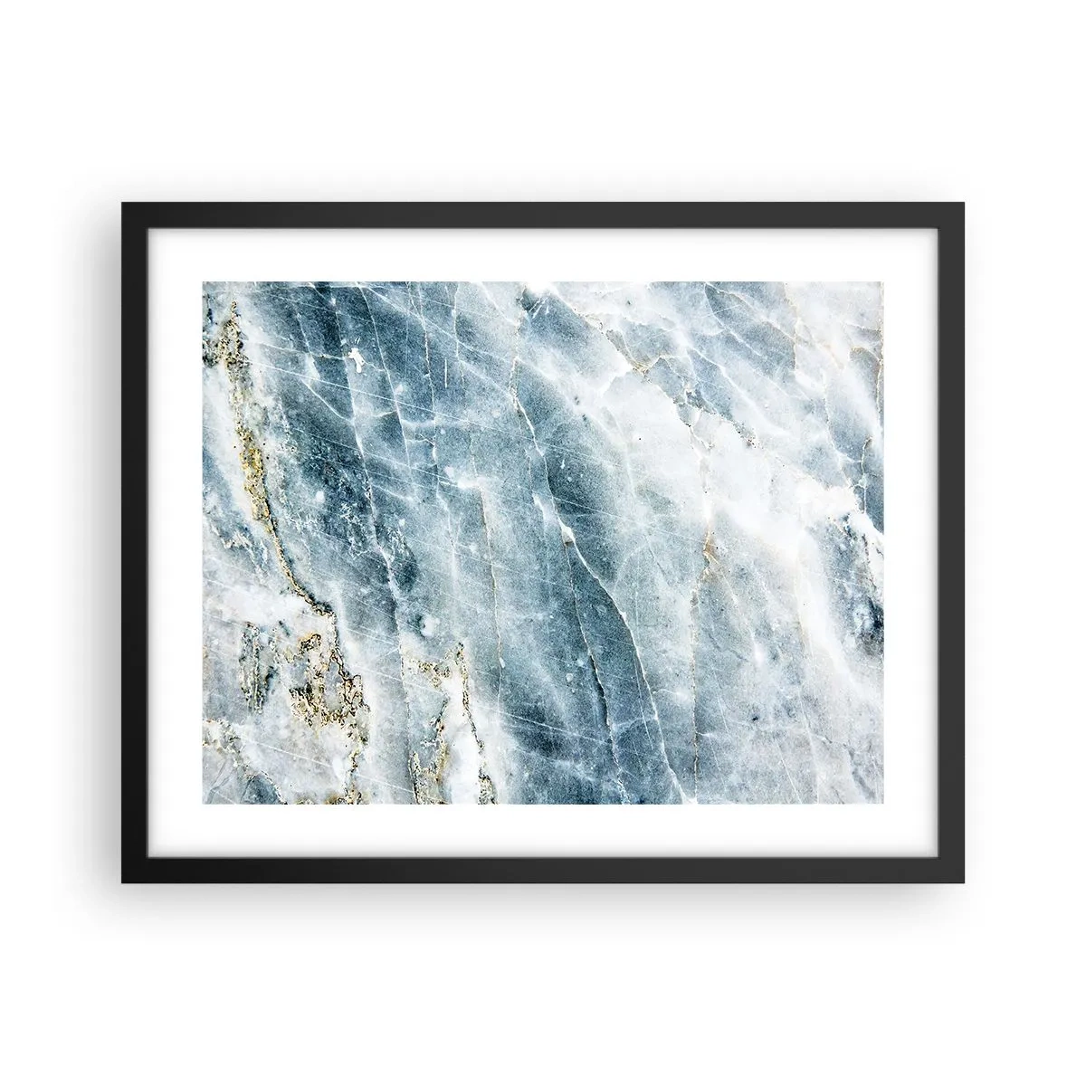 Pôster com moldura preta - O mundo do Gelo - 50x40 cm