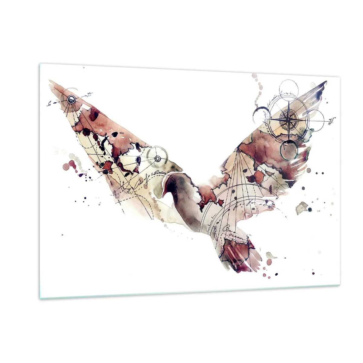 Quadro em vidro - Andarilho voador - 120x80 cm