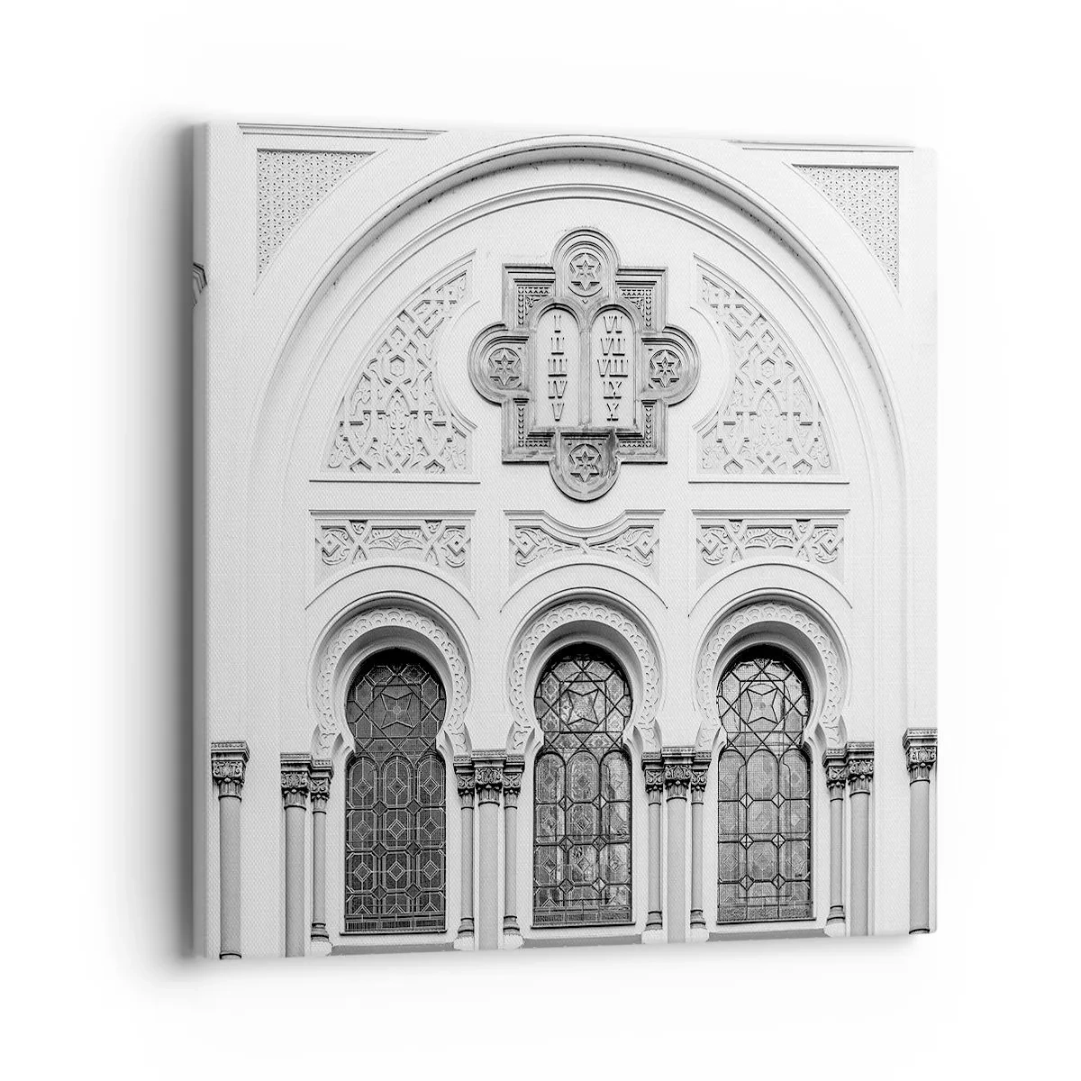 Quadro em tela - Na fronteira das culturas - 40x40 cm