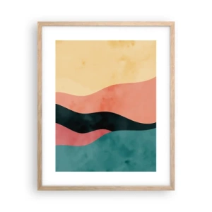 Pôster com moldura de carvalho claro - Incompatibilidade compatível - 40x50 cm