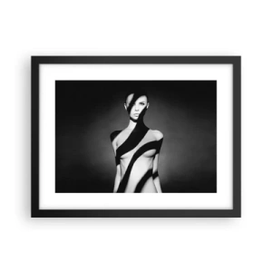 Pôster com moldura preta - No brilho e na sombra - 40x30 cm