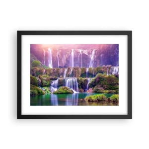 Pôster com moldura preta - Escadas para o céu - 40x30 cm