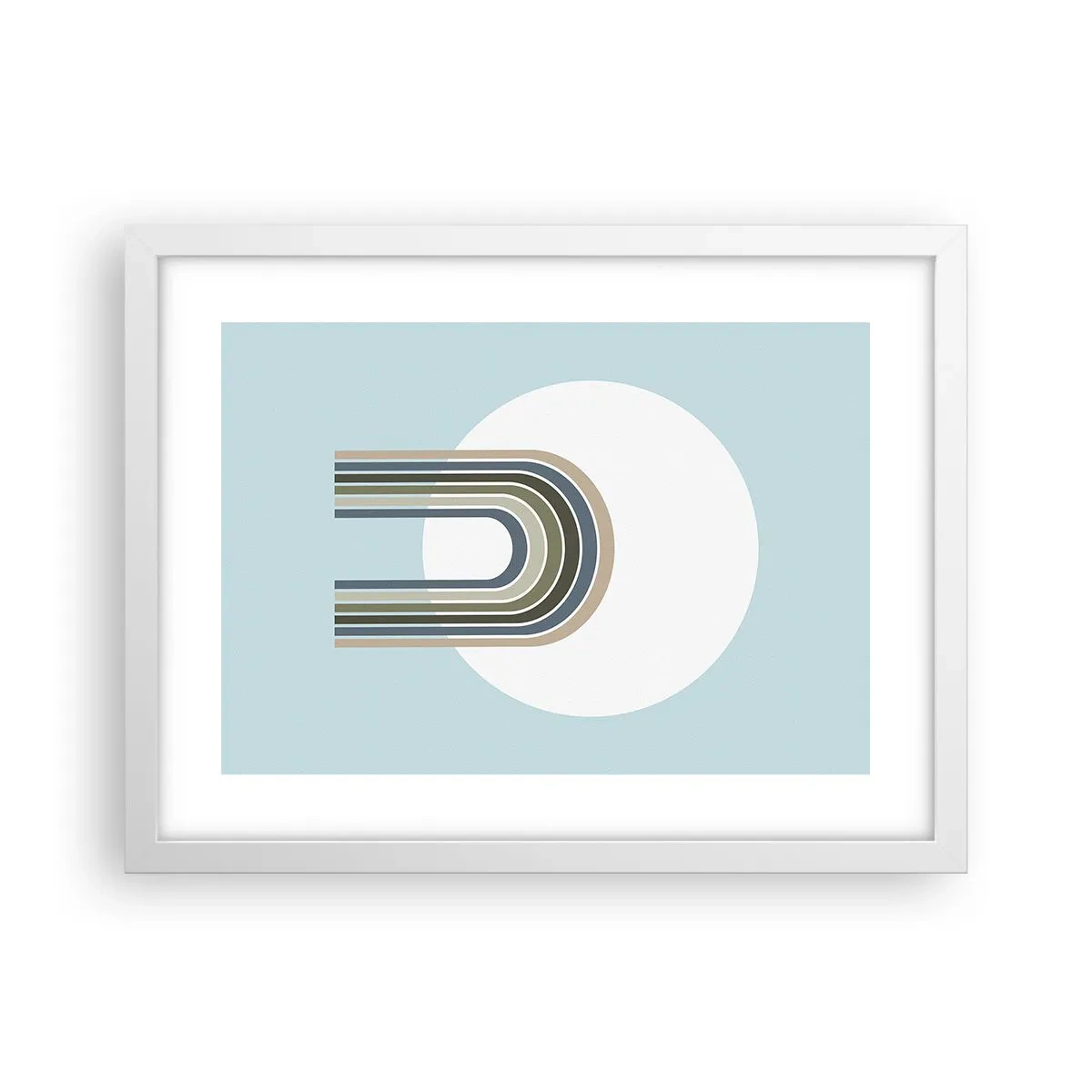 Pôster em moldura branca - Atração irresistível - 40x30 cm