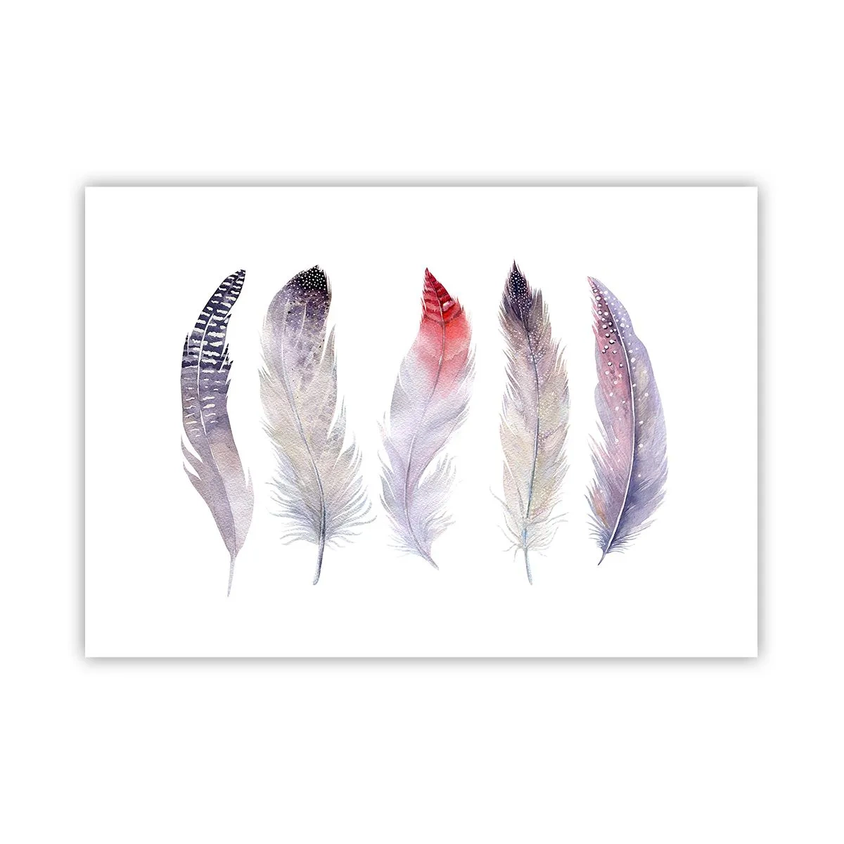 Pôster - Delicadas como uma névoa multicolorida - 100x70 cm