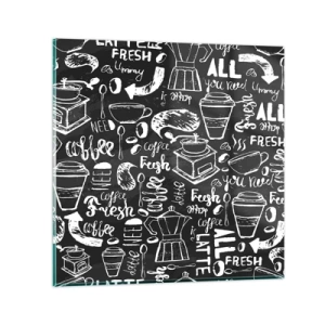 Quadro em vidro - Tudo o que precisa é... - 30x30 cm