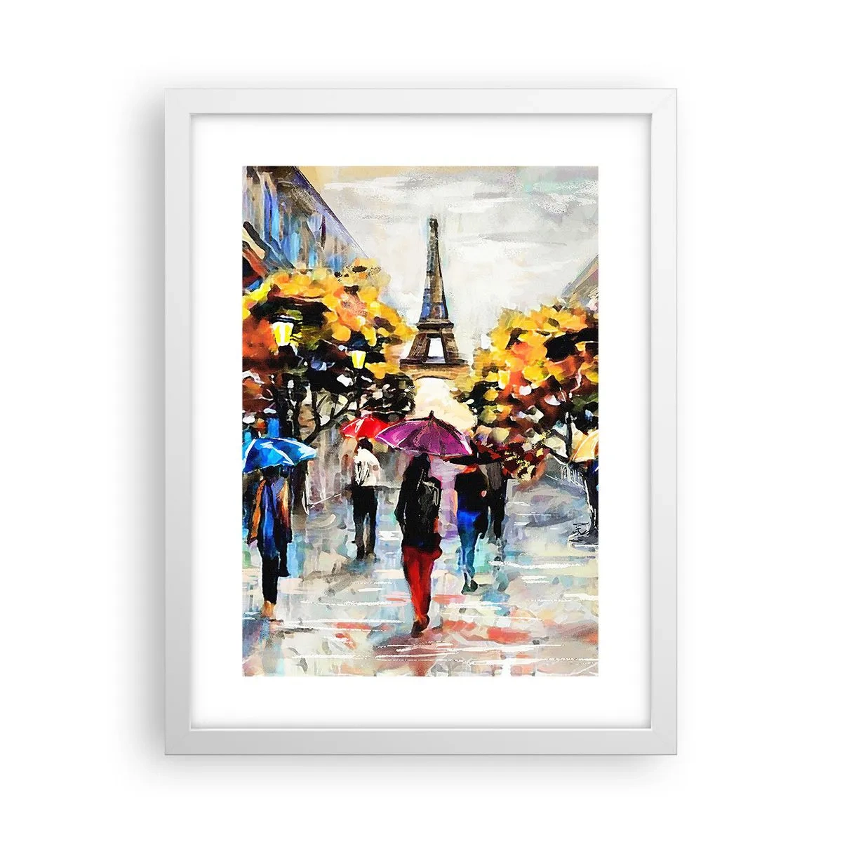 Pôster em moldura branca - Especialmente bonita no outono - 30x40 cm