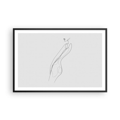 Pôster com moldura preta - Apenas uma promessa - 91x61 cm