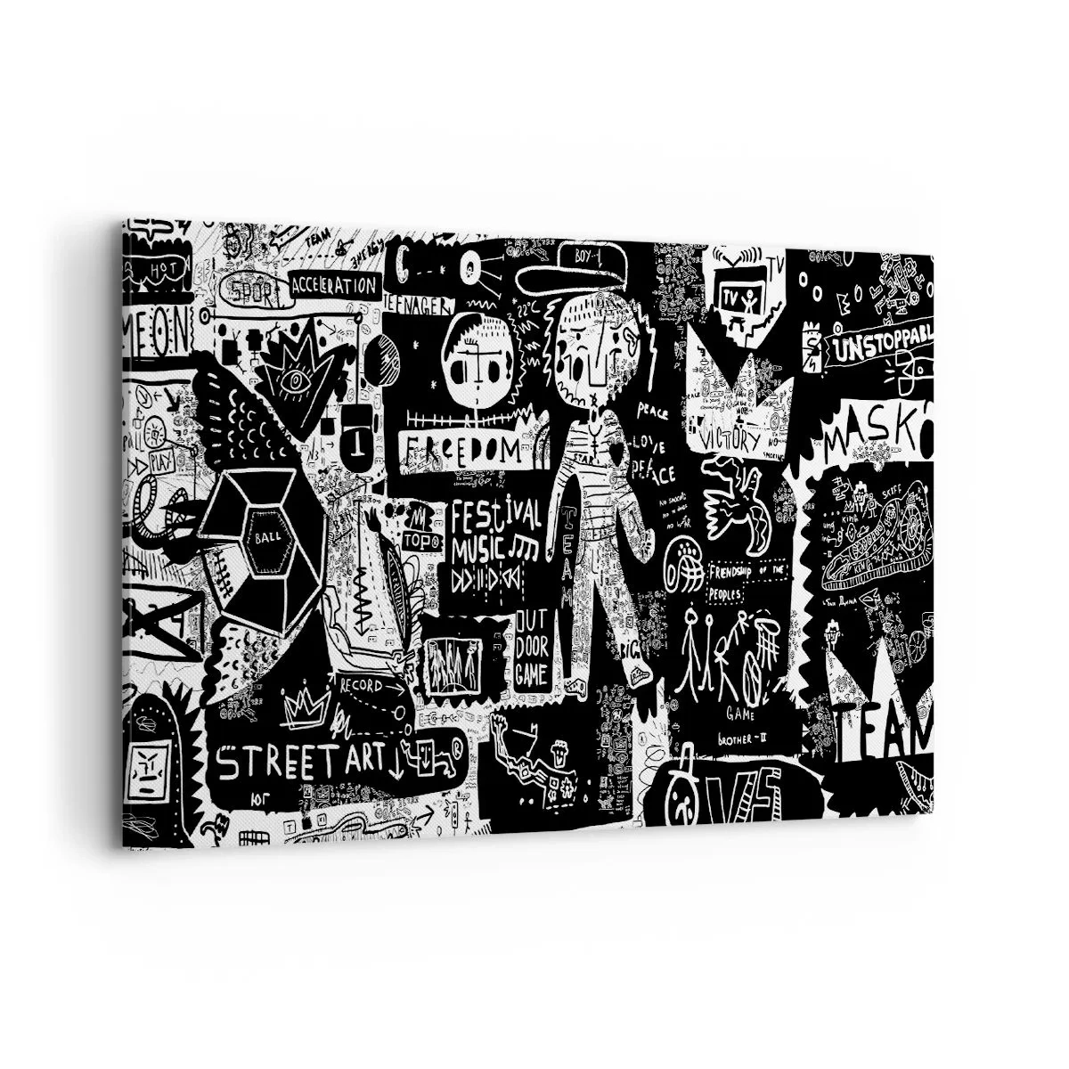 Quadro em tela - O direito e a alegria da juventude espiritual - 100x70 cm