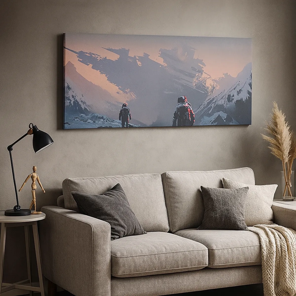 Quadro em tela - Sob uma estrela desconhecida - 30x30 cm