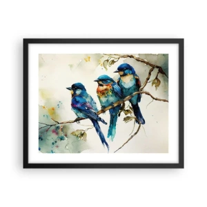 Pôster com moldura preta - Ele ficou ofendido? - 50x40 cm