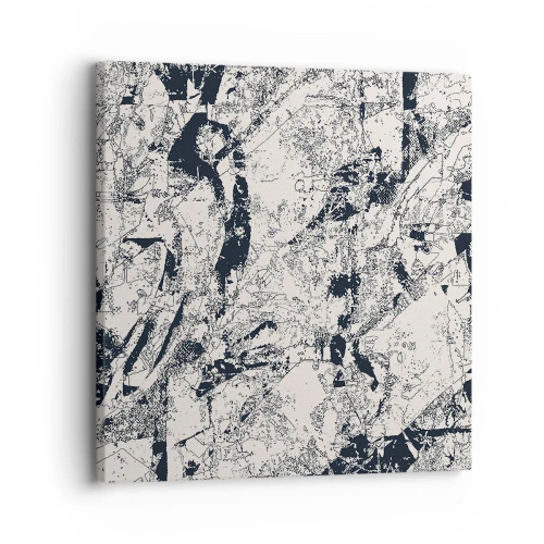 Quadro em tela - Interpenetração de opostos - 30x30 cm