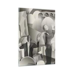 Quadro em vidro - No espaço dos sons - 50x70 cm