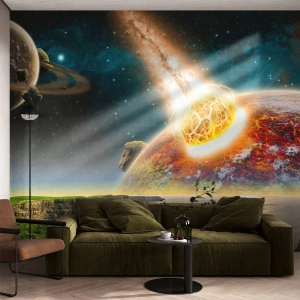 Papel de Parede Premium Canvas - Drama espacial - Abstração, Paisagem, Cosmos - 300x210 cm