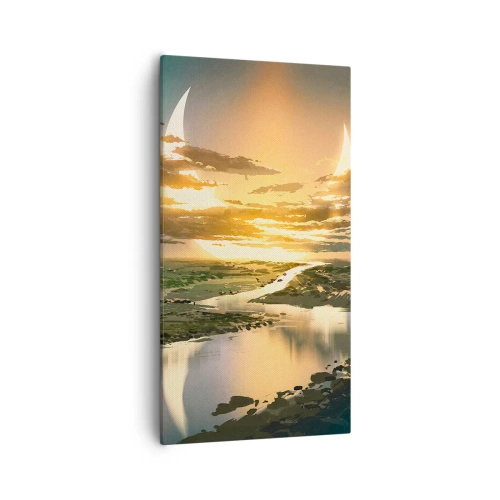 Quadro em tela - Algures numa galáxia muito, muito distante - 55x100 cm