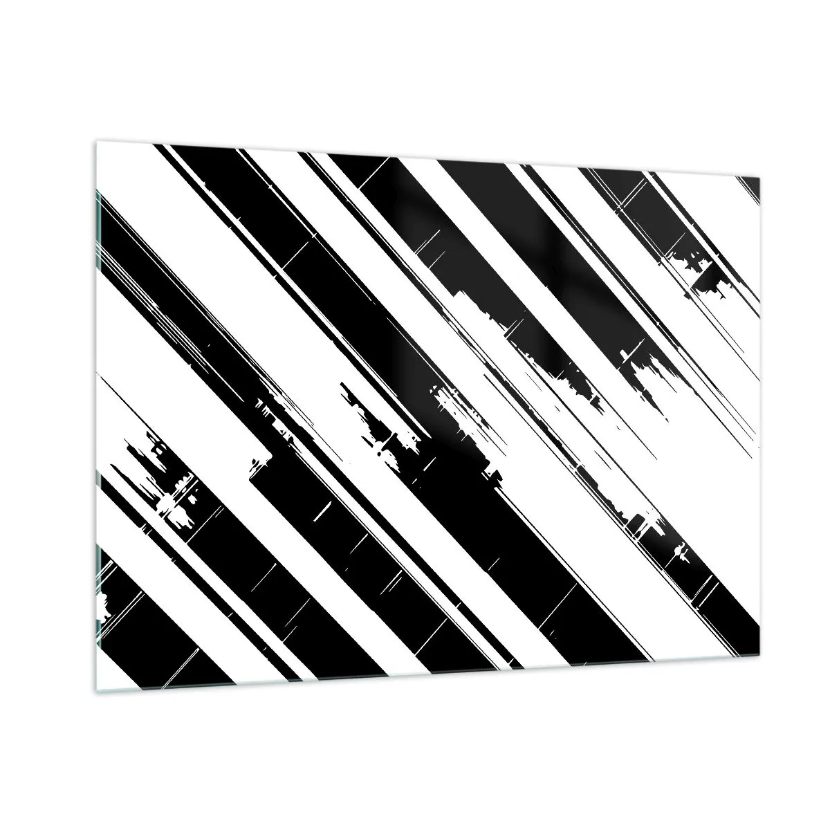 Quadro em vidro - Uma composição intensa e dinâmica - 100x70 cm