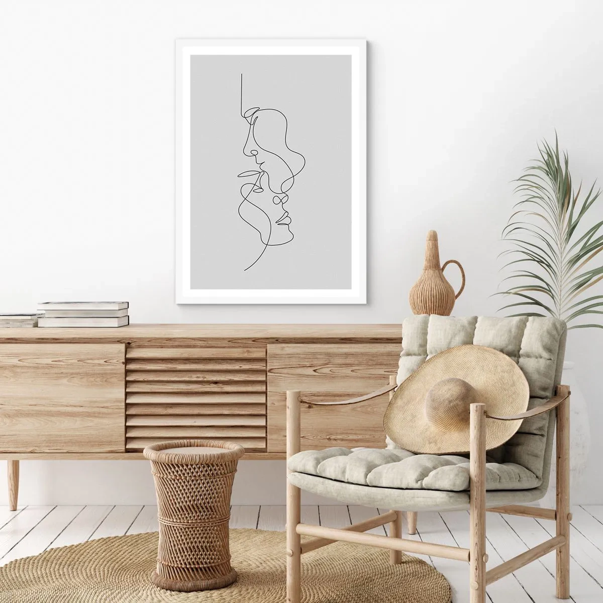 Pôster em moldura branca - O calor dos desejos amargos - 30x40 cm