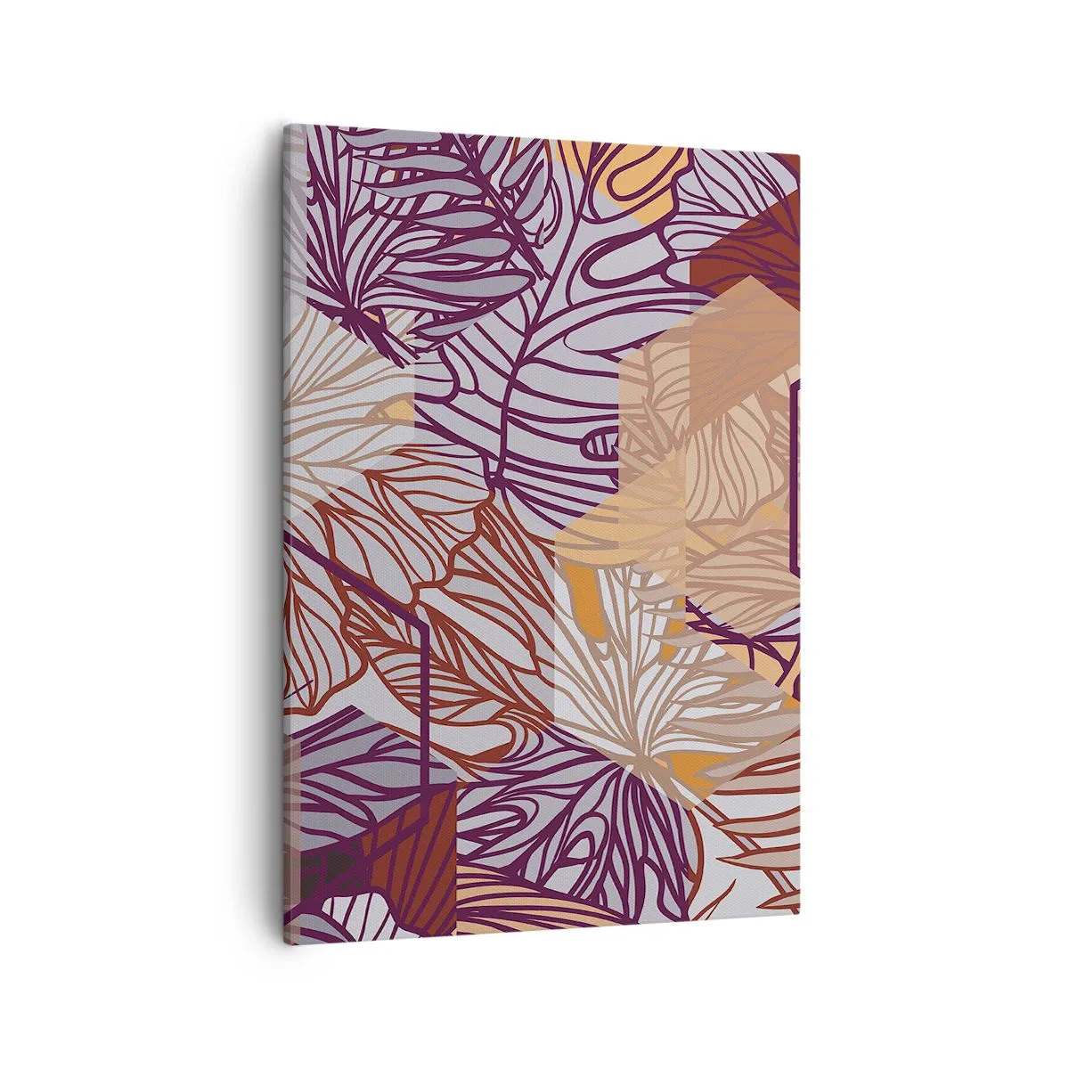 Quadro em tela - A impossível relação entre a geometria e a natureza - 50x70 cm