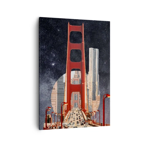 Quadro em tela - Sempre no centro - 50x70 cm