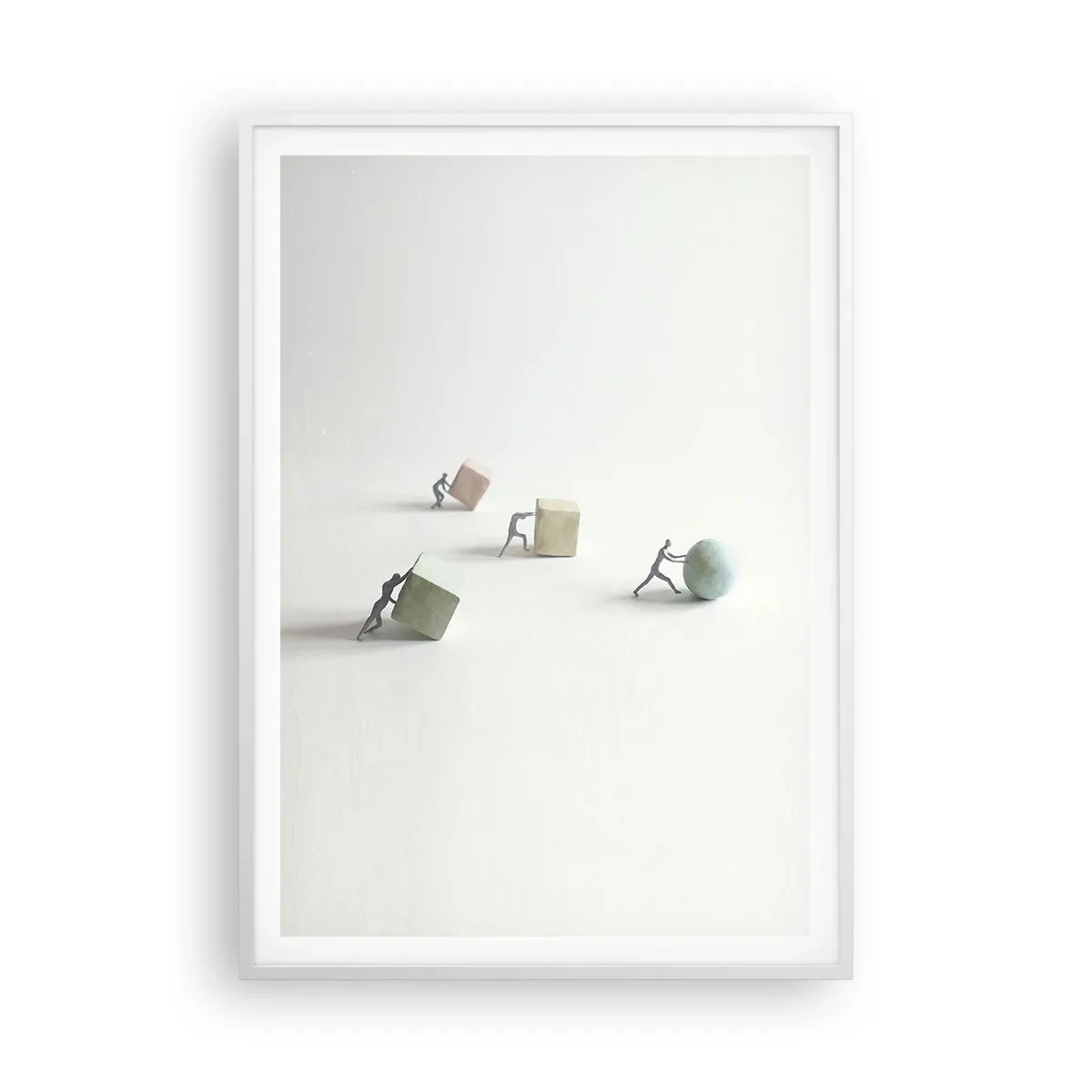 Pôster em moldura branca - É a vida - 70x100 cm