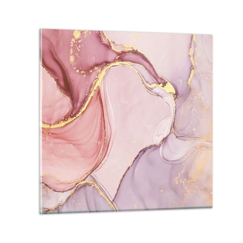 Quadro em vidro - Carícia das cores - 50x50 cm