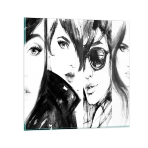 Quadro em vidro - Beleza multiplicada - 40x40 cm