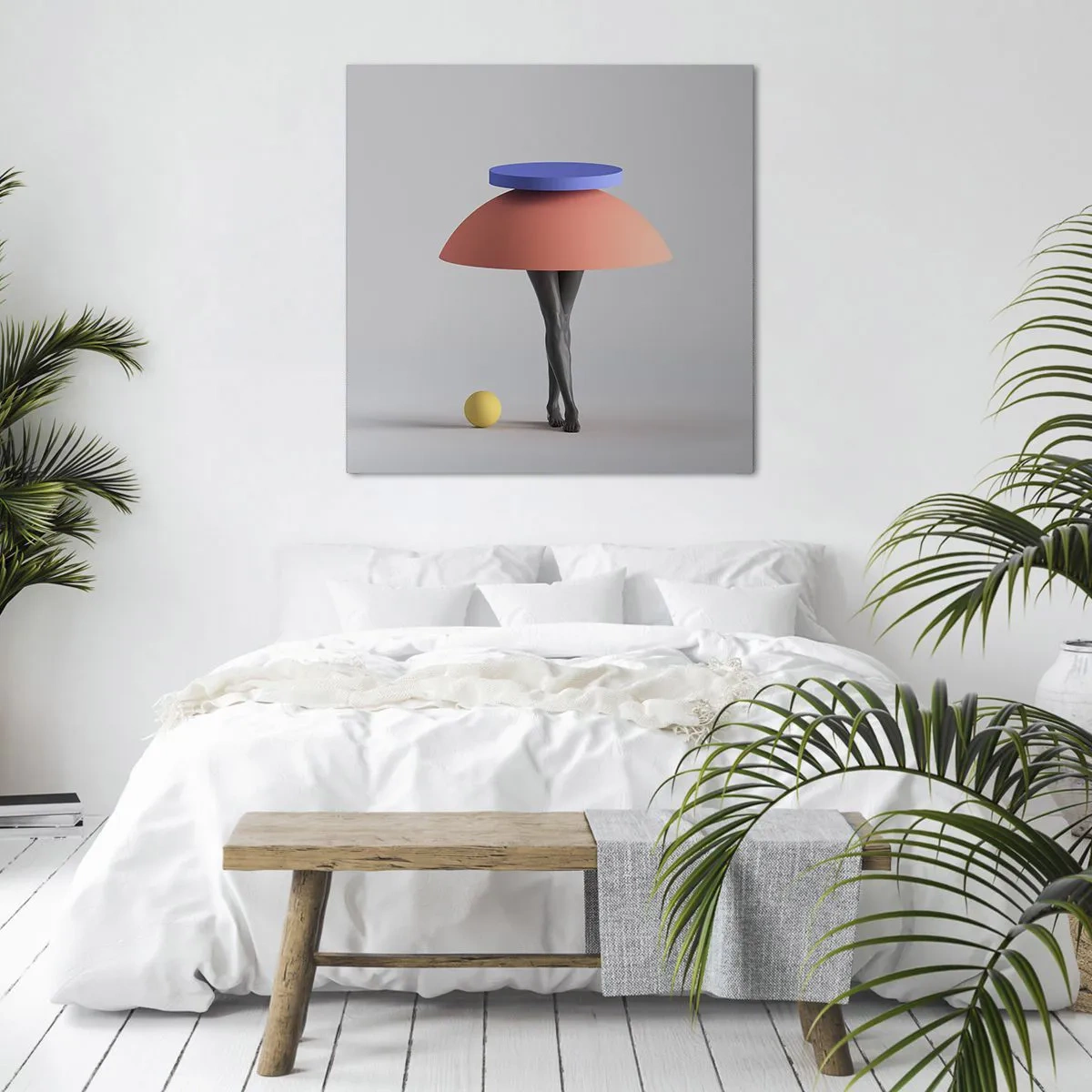 Quadro em tela - Composição surrealista - 70x70 cm