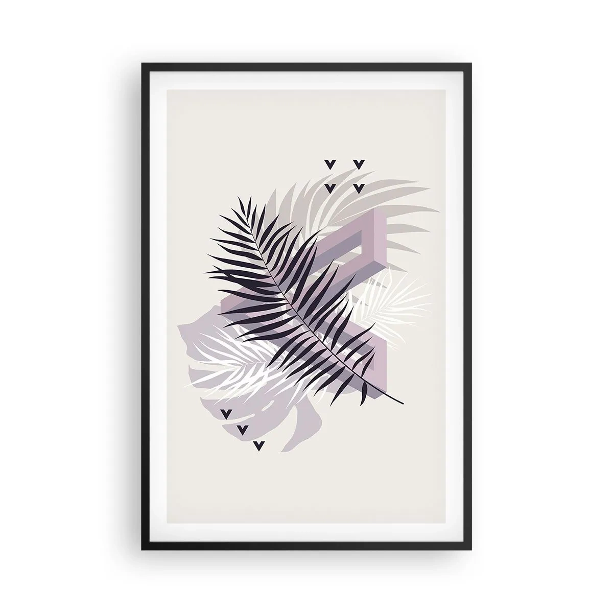 Pôster com moldura preta - A sombra de uma sombra - 61x91 cm