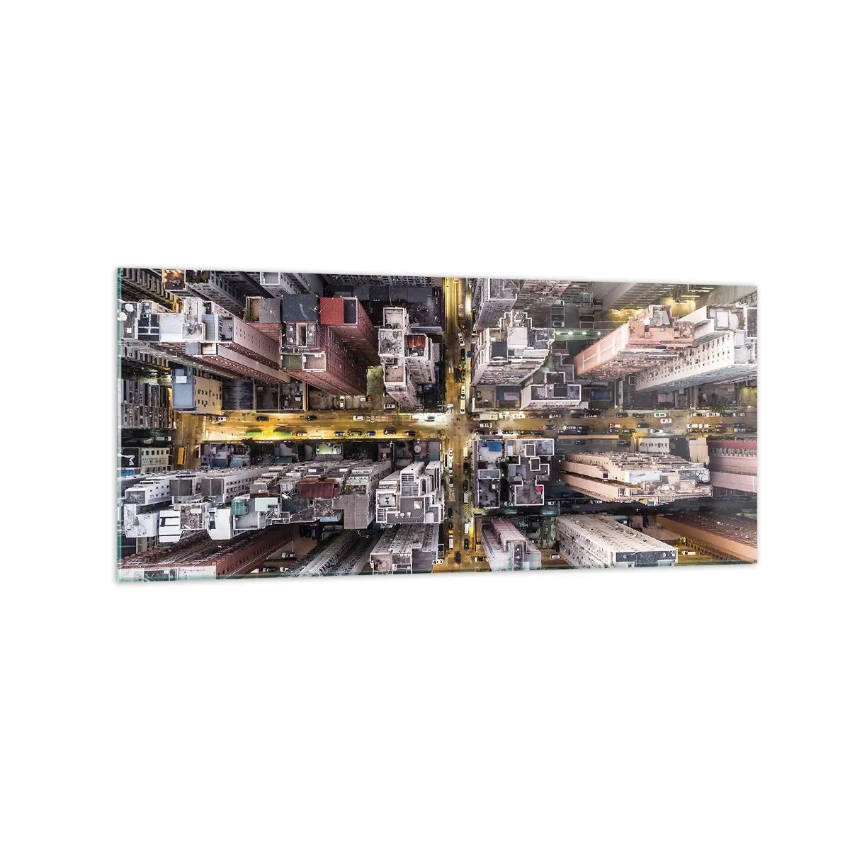 Quadro em vidro - Saudações de Hong Kong - 120x50 cm