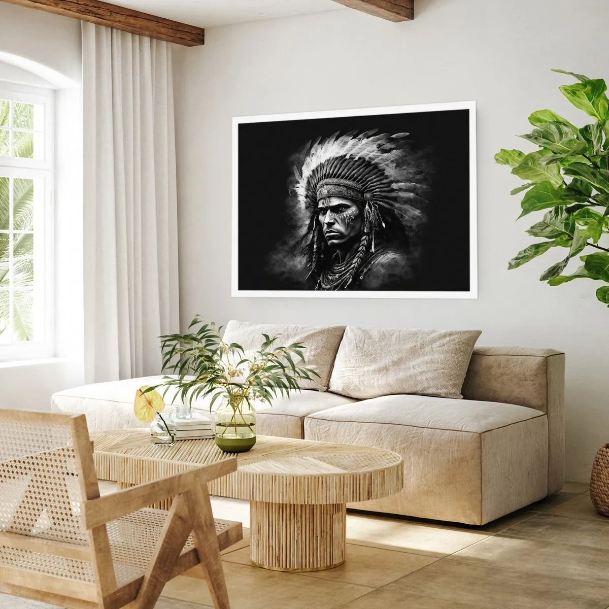 Pôster - Um líder e um guerreiro - 70x50 cm