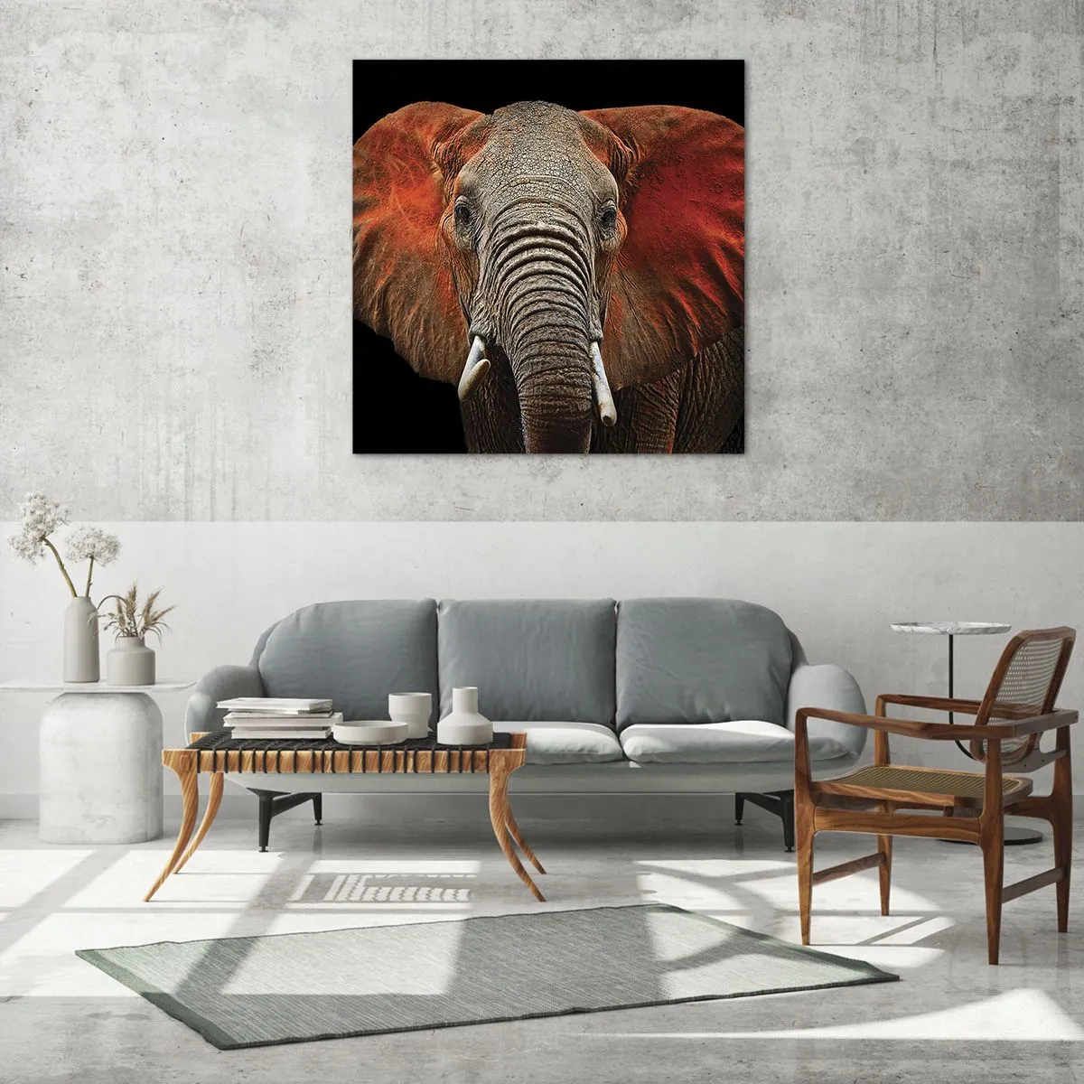 Quadro em vidro - Eu sou selvagem, e você? - 60x60 cm