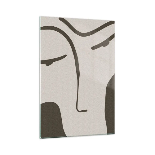 Quadro em vidro - Como uma pintura de Modigliani - 80x120 cm