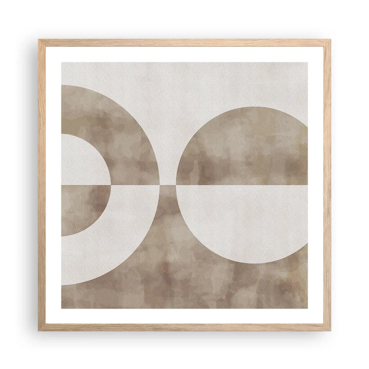 Pôster com moldura de carvalho claro - Semelhanças e diferenças - 60x60 cm