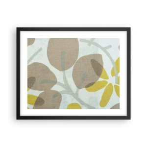 Pôster com moldura preta - Composição a pleno sol - 50x40 cm