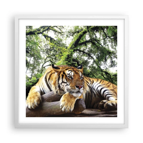 Pôster em moldura branca - Com os melhores cumprimentos - 50x50 cm