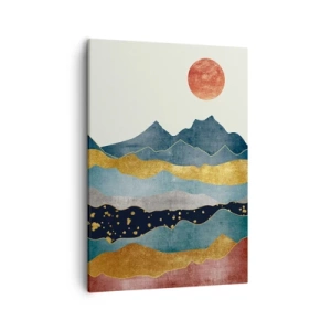 Quadro em tela - As camadas do mundo - 50x70 cm