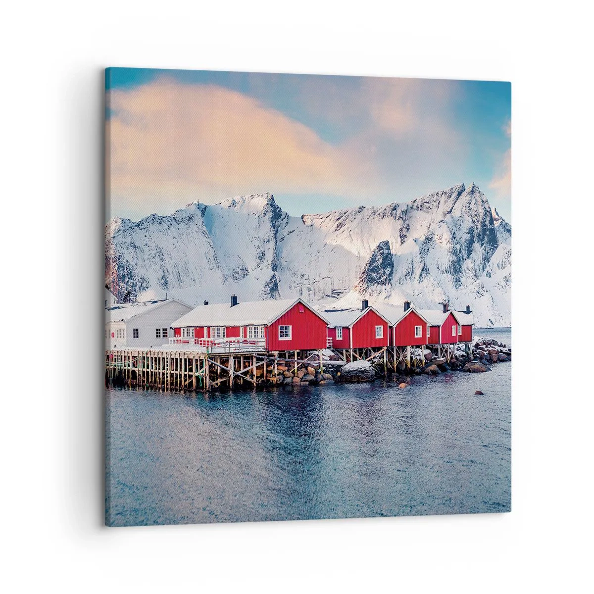 Quadro em tela - Refpugio do Norte - 50x50 cm