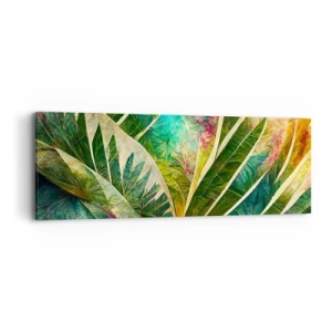Quadro em tela - As cores dos trópicos - 90x30 cm