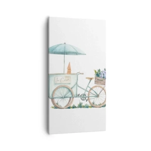 Quadro em tela - Doce lembrança do verão - 55x100 cm
