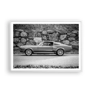 Pôster em moldura branca - Lenda dos anos 60 - 100x70 cm