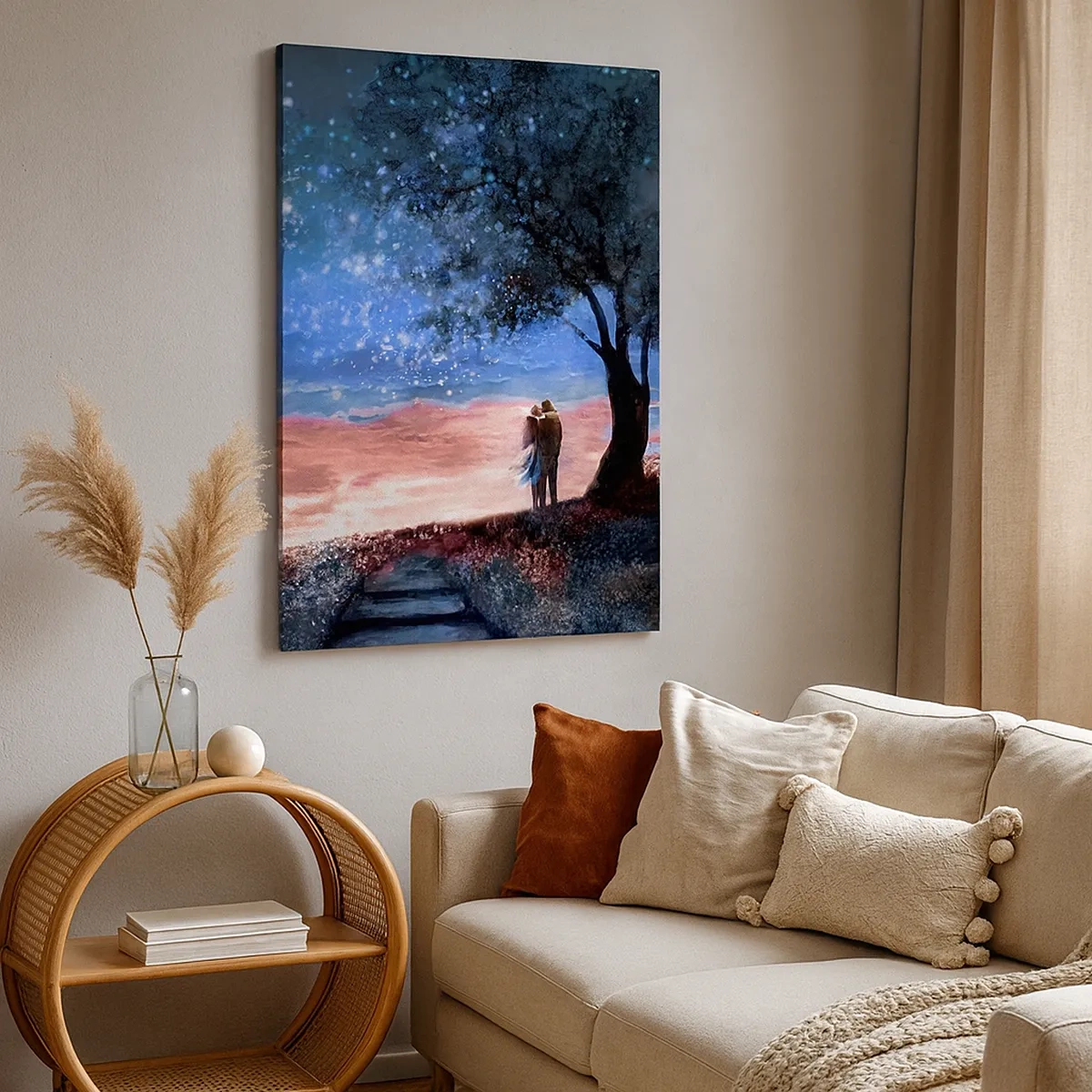 Quadro em tela - Espetáculo estrelado - 50x70 cm
