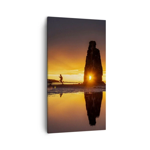Quadro em tela - Só você e a natureza - 45x80 cm