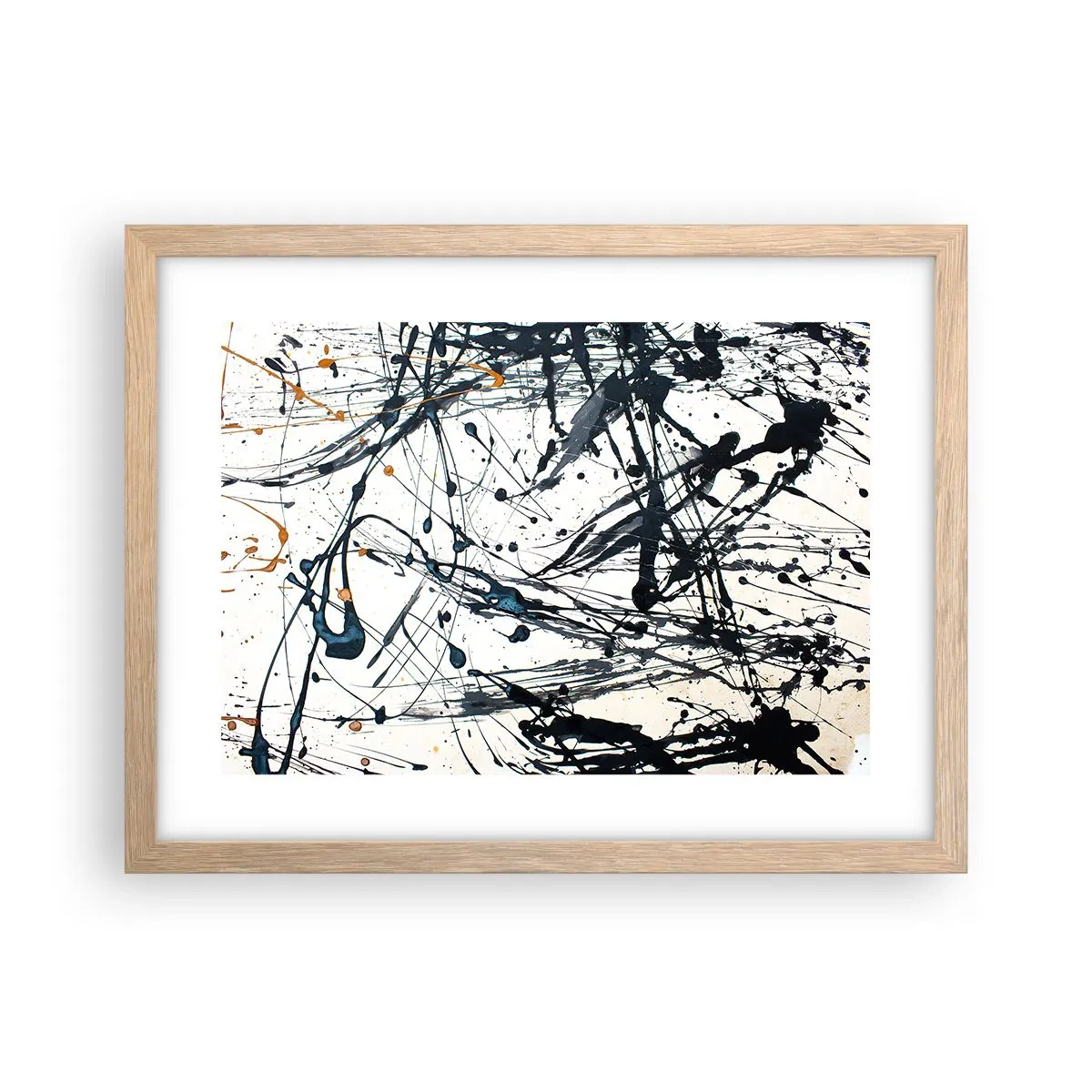 Pôster com moldura de carvalho claro - Com ou sem sentido? - 40x30 cm