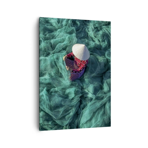 Quadro em tela - Num mar de redes - 50x70 cm