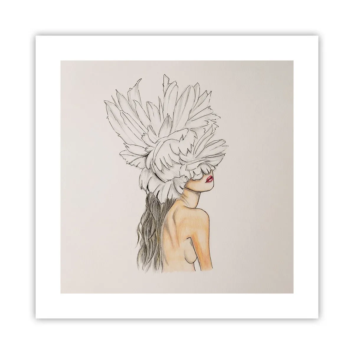 Pôster - Beleza coroada - 40x40 cm