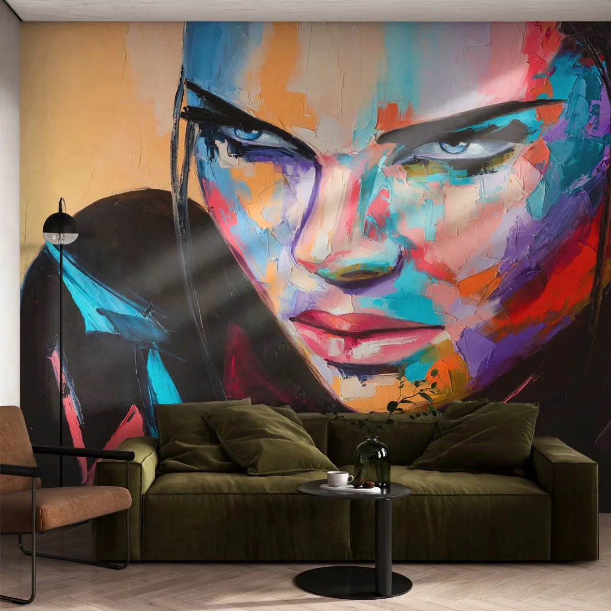 Papel de Parede Premium Canvas - Coração selvagem - Mulher, Retrato de uma mulher, Garota - 250x175 cm