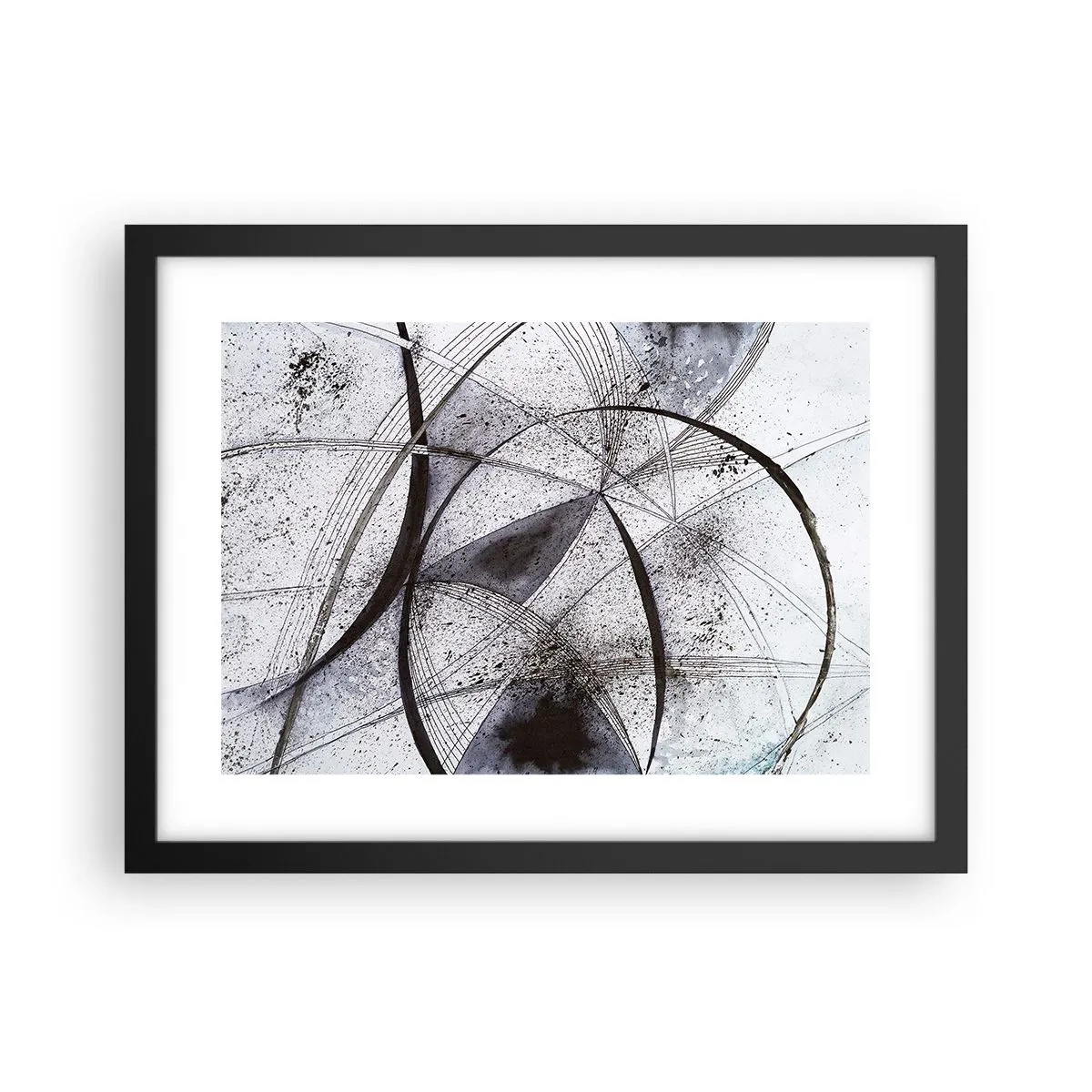 Pôster com moldura preta - Fantasia futurista - 40x30 cm